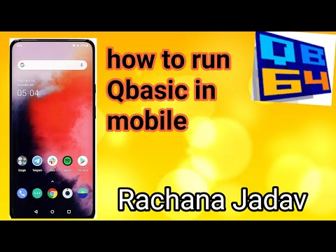 How to run ,save and open program of qb64 in mobile | Qb64 open in mobile
