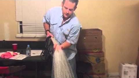 How to throw a cast net dry NO mouth