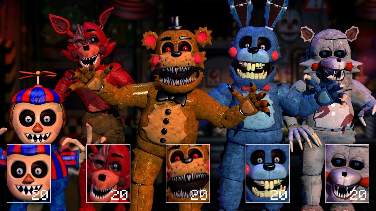 Ultimate Custom Night - Ultimate Custom Night - Animatronics Five Nights at  Candy's 2 (Mod) 