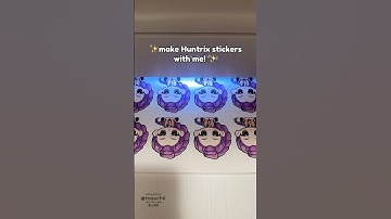 Make Huntrix stickers with me! #artist #kpopdemonhunters #huntrix #mira #zoey #rumi #stickers
