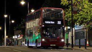 Full Route Visual. Route 252: Hornchurch Town Centre - Collier Row | Enviro400 19843 LX61 DBU
