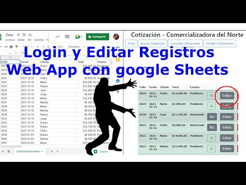Web App con Google Sheets | Editar Registros | Login con Apps Script | Aplicación Web en Apps Script