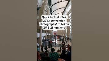 Quick look at c2e2 2023 convention photography! ft. Nikon Z5 & 28mm lens. #SHORTS
