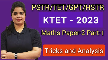 KTET 2023 Part - 1 /TET/GPSTR/HSTR# Maths For all competitive exams  by Nirmala ma