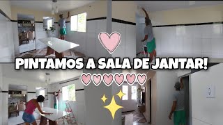 PINTAMOS A SALA DE JANTAR+ GRAVEI TUDO PARA VOCES.❤️