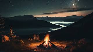 Nature's Symphony: Relaxing Music by the Lakeside Campfire