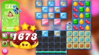 Candy Crush Jelly Saga Level 1673 (NO BOOSTERS) || Hard Level || 3 Stars 🌟🌟🌟 screenshot 5
