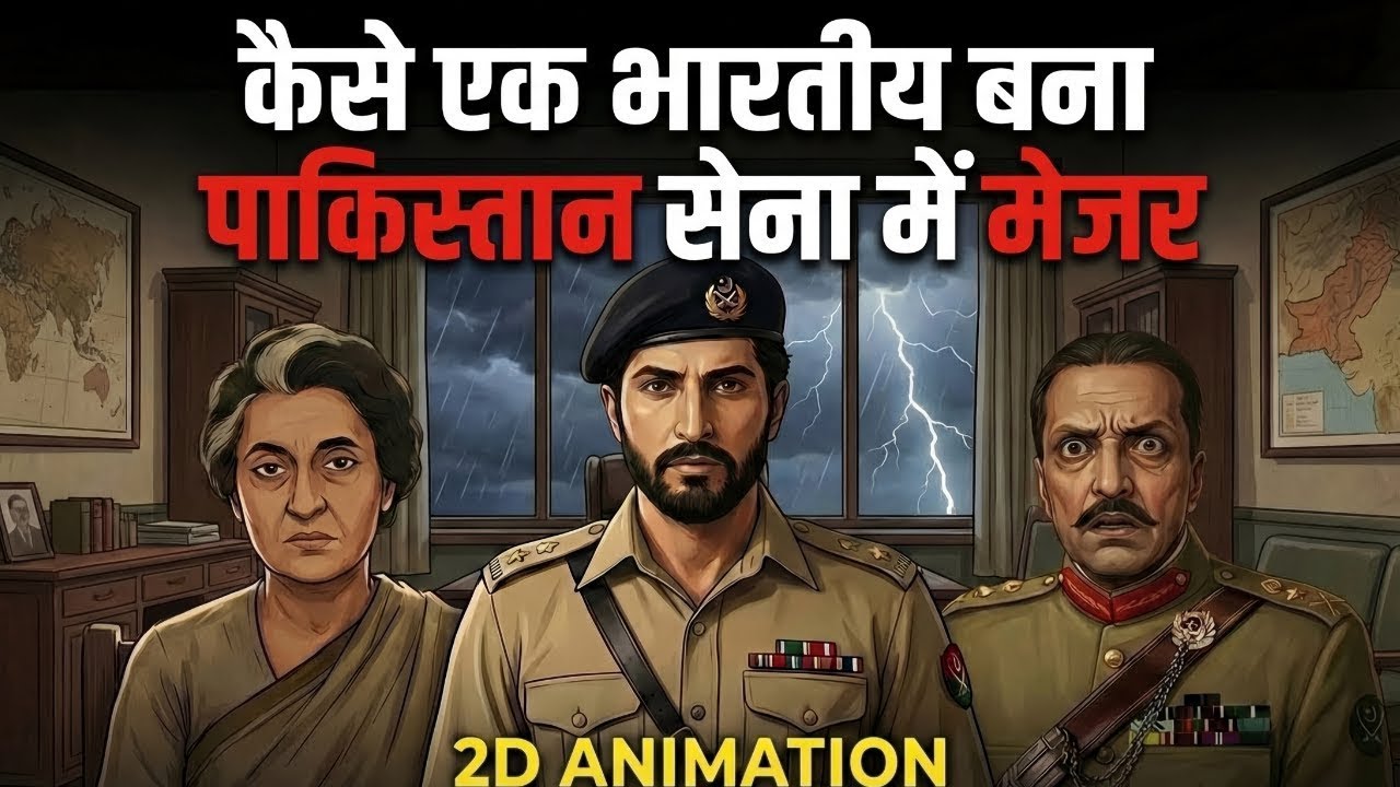Kaise ek Indian Pakistan Military mein Major ban gaya | 2D Animation | Ravindra Kaushik