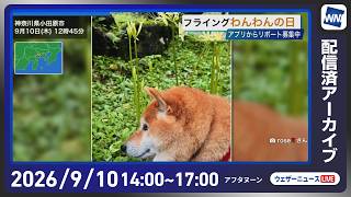 【ライブ】最新天気ニュース・地震情報 2026年9月10日(木)／西日本〜東日本太平洋側で雨　関東は雲に覆われ肌寒い〈ウェザーニュースLiVE・小川千奈／本田竜也〉