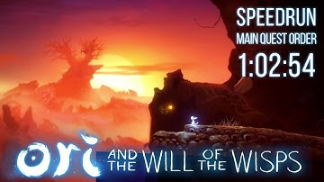 Ori WotW speedrun in 1:02:54 (Main Quest Order)