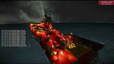 Space Engineers Burning Carrier Spectecular At Night