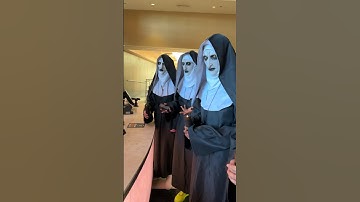 Nuns walk into Movie Theater Halloween