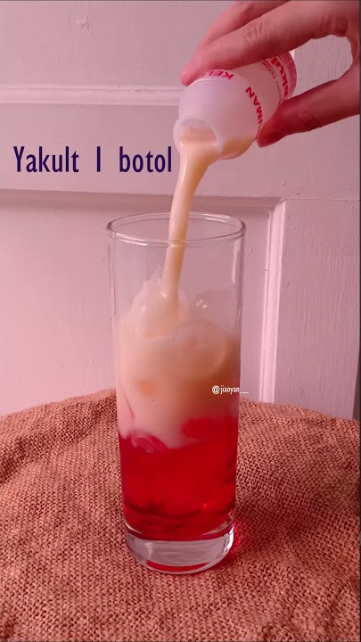 Ide minuman buat yang banyak sirup di rumah abis lebaran~ Olahan Marjan | Yakult | Minuman seger