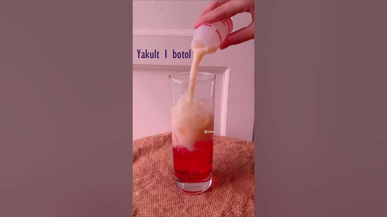 Ide minuman buat yang banyak sirup di rumah abis lebaran~ Olahan Marjan | Yakult | Minuman seger