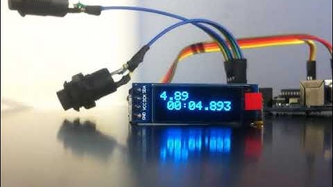 Temporizador start stop con oled y Arduino