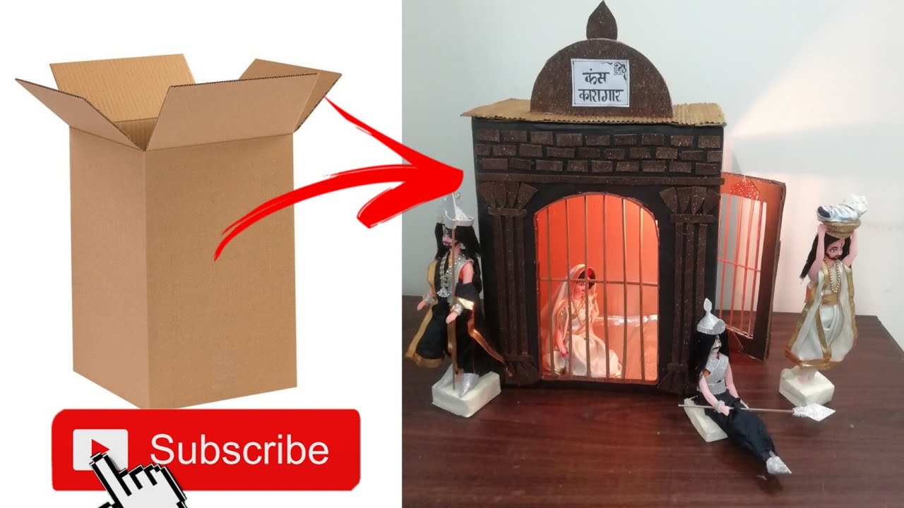 How to make kans karagar for janamastmi. [janamastmi special craft] [kans karagriah making]