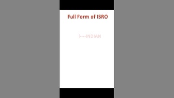 ISRO Full Form Explained | Indian Space Research Organisation in Simple Words #shorts #isro #full