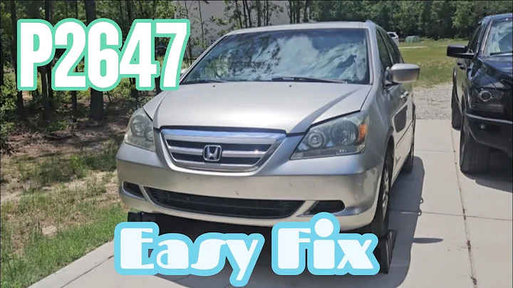 2007 Honda Odyssey P2647 Code / VSA Light FIX