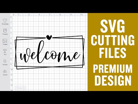 Welcome Sign Svg Cut Files for Cricut Silhouette Premium cut SVG