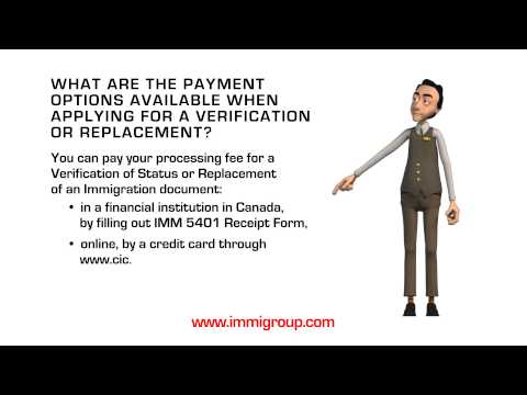 What are the payment options available when applying for a Verification or Replacement?