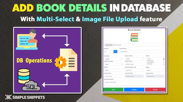 Add Book Details in Database with Multi-Select & Image File Upload Feature in ASP.NET & MS SQL DB