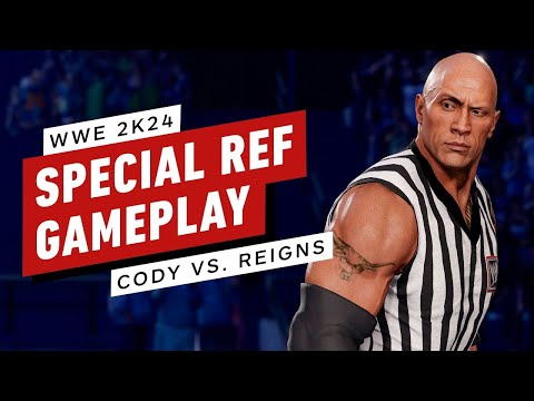 WWE 2K24 : Cody Rhodes vs. Roman Reigns - Special Guest Referee Gameplay