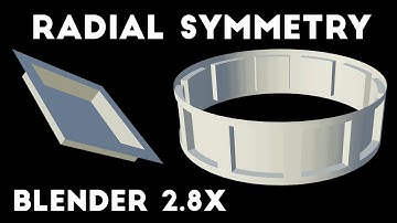 How to do Circular Symmetry in Blender 2.8x | Actually Curves Mesh!