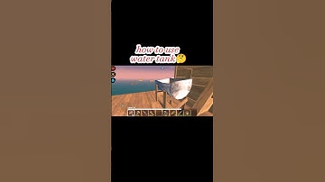 How To Use Water Tank In Survival craft#survivalcraft #epicshorts #craftideas #craftingandbuilding