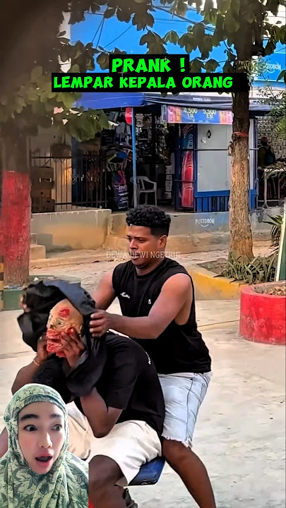 PRANK‼️Lempar kepala orang #shorts #trending #lucu #funny #viralvideo