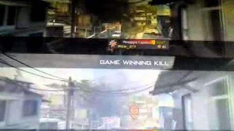 Mw3 cross map throwing knife final kill cam