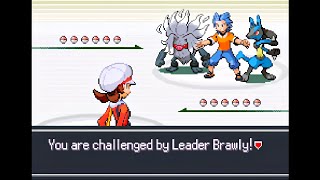 Pokemon Lucid Emerald - Hoenn Leader Brawly Dewford Town, Gym Battle Singles, Hard Mode