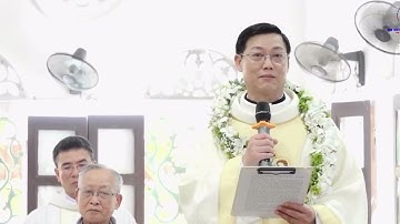 Lời cảm ơn của tân Lm Jos Trần công Tuyền GX Trung Linh GP Bùi chu trong thánh lễ tạ ơn 3/9/2025.