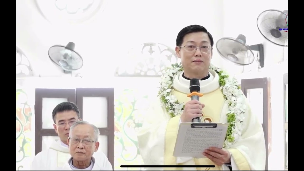 Lời cảm ơn của tân Lm Jos Trần công Tuyền GX Trung Linh GP Bùi chu trong thánh lễ tạ ơn 3/9/2025.