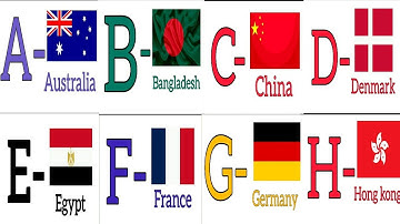 ABC Countries for Children - Learn Alphabet with Countries and Flags for Toddlers & Kids