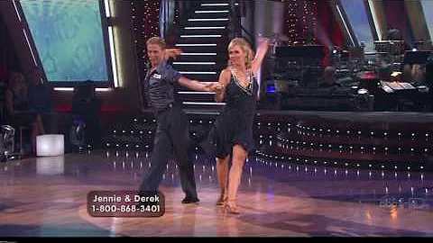 Jennie Garth and Derek Hough: First Cha Cha Cha