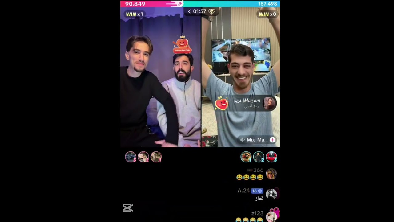 لايف طارق ووائل😍 مع مكس الأردني وزينة السواس ومشروع اغنية ديو مع عمتها 😍😂