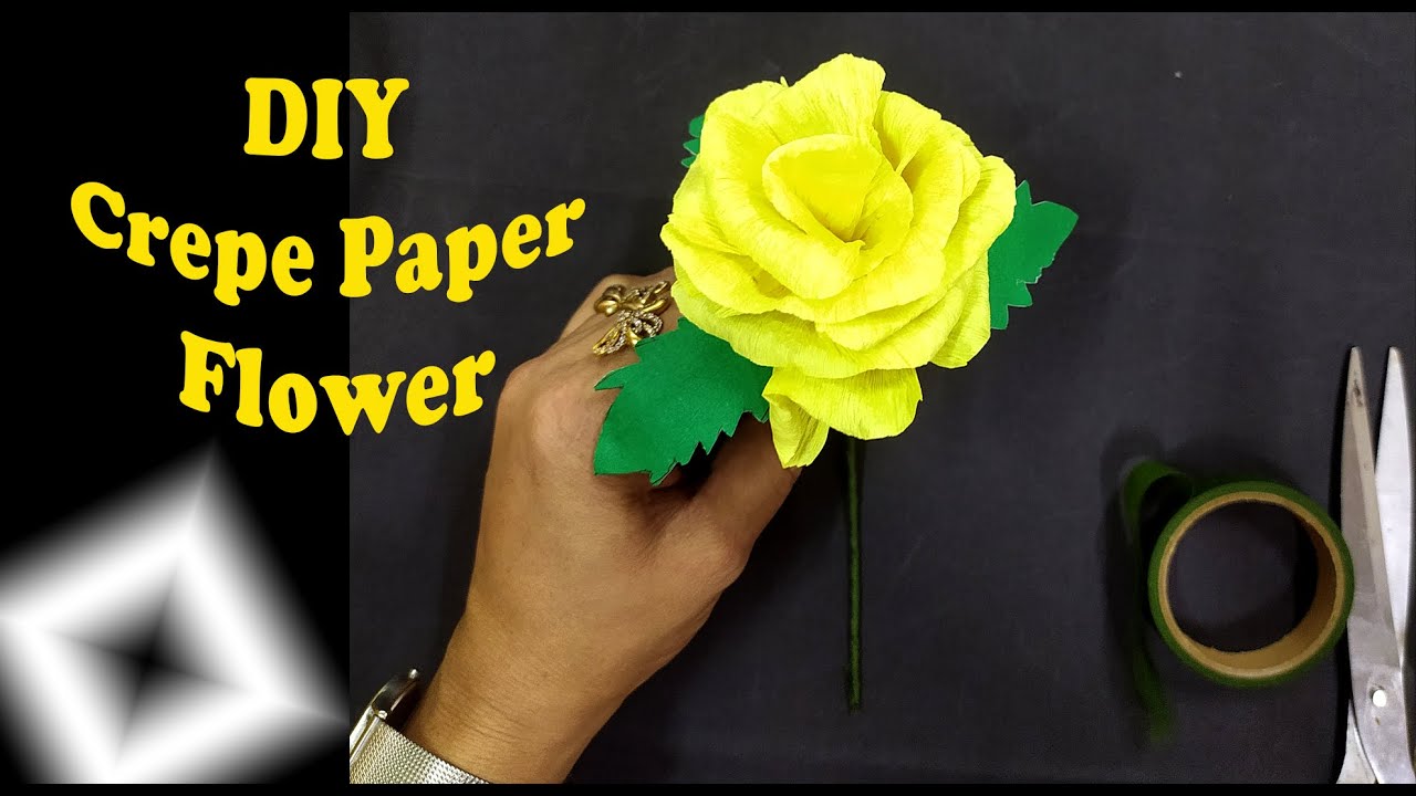 Giant Crepe paper Rose flower for room decor,Flores de papel crêpe,Handmade  flower@PaperSai Art's 