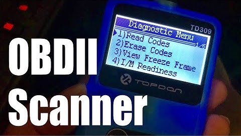 Topdon TD309 Universal OBD2 Scanner Car Code Reader Auto Diagnostic Tool Review