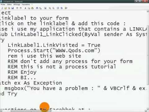 Visual Basic 10 linklabel tutorial