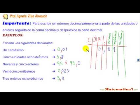 Pegajoso escribir Bombardeo LECTURA Y ESCRITURA DE NUMEROS DECIMALES - YouTube