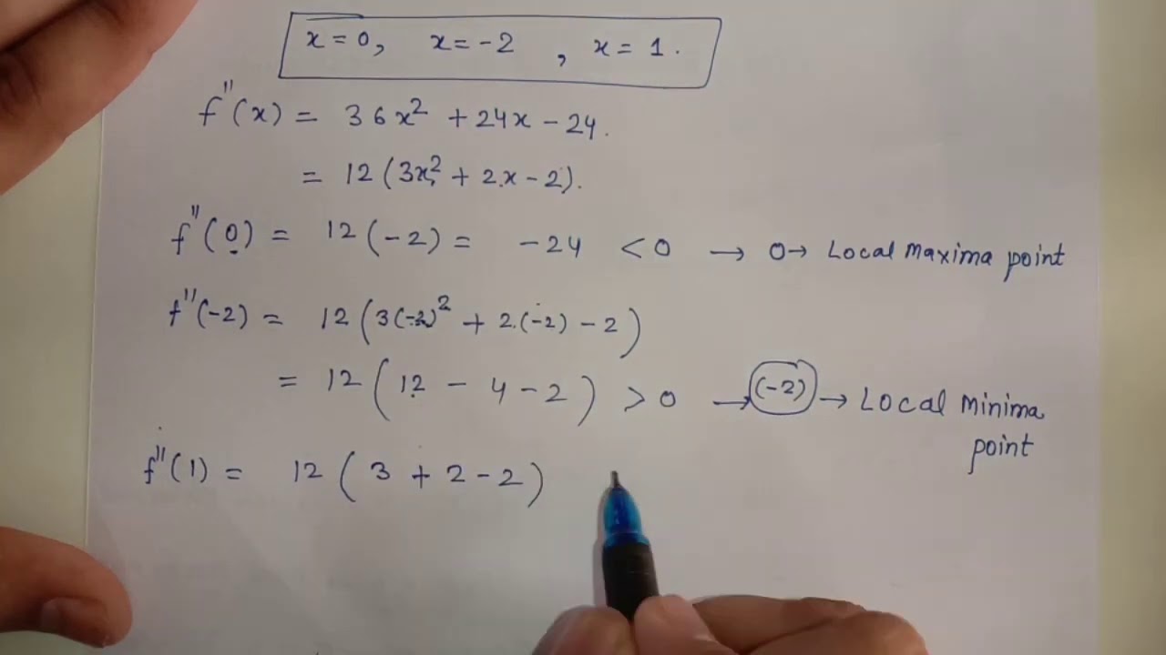 Second Order Derivative Test Of Local Maxima Minima Ll Absolute second-order-derivative-test-of-local-maxima-minima-ll-absolute