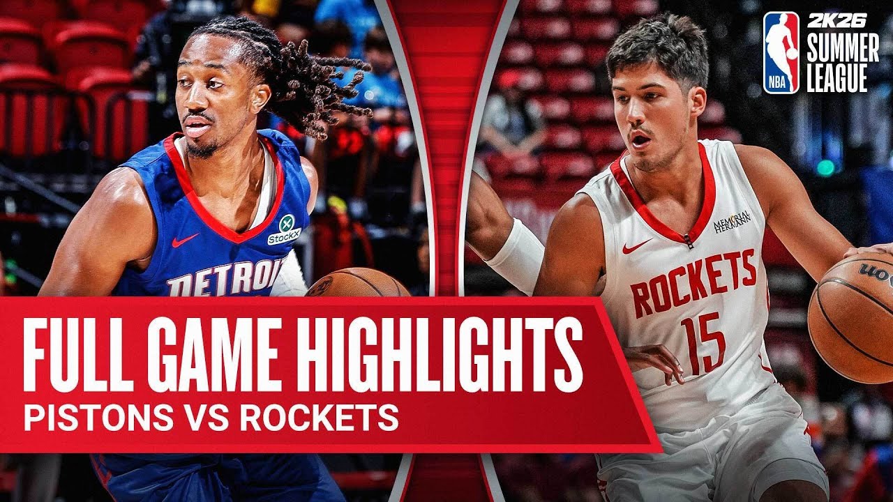Pistons 98, Rockets 83: Reed Sheppard slumps in second summer showing
