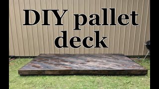 DIY Pallet Deck (Part One)