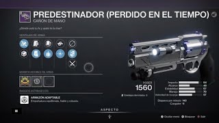 COMO CONSEGUIR PREDESTINADOR EXPERTO (PERDIDO EN EL TIEMPO). DESTINY 2..