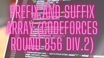 A. Prefix and Suffix Array(Codeforces Round 856 Div 2)