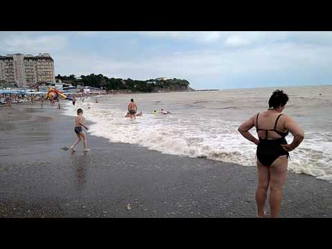 погода 2017 супер грязный пляж в джубга чёрное море не
