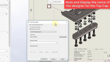 SOLIDWORKS Drawings Tutorial: Linked Notes