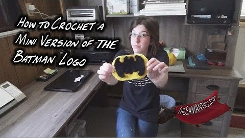 How to Crochet a Mini Version of the Batman Logo Part 2/2 - How to Crochet an Oval