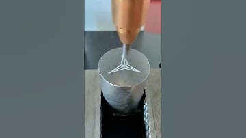 CNC Machine Carves Perfect Patterns on Solid Steel 🛠 | Precision Metal Engraving in Action #shorts