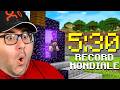 REAGISCO al RECORD MONDIALE di MINECRAFT: 5:30 Minuti